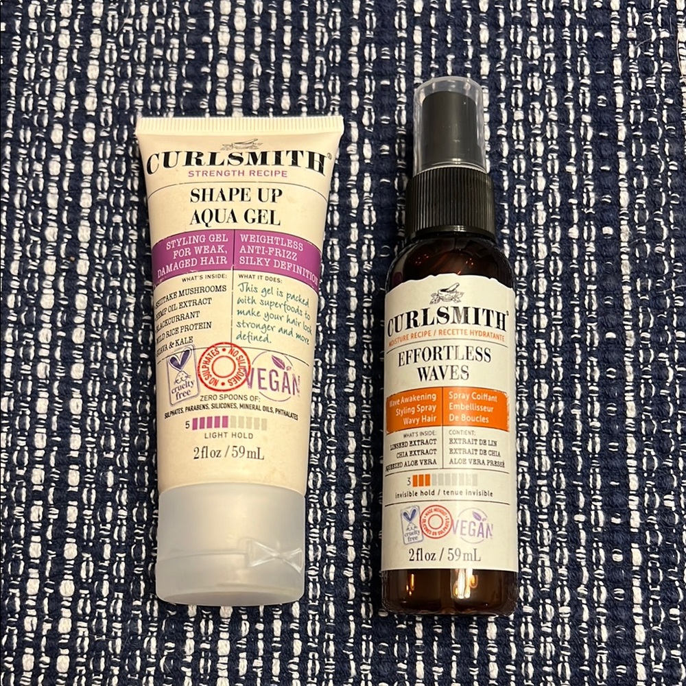 Curlsmith Aqua Gel and Effortless Waves Travel Set